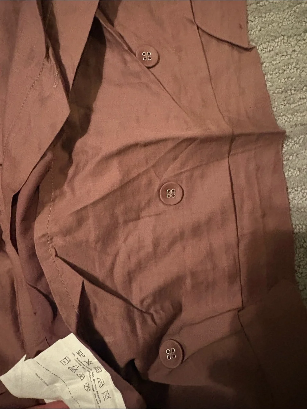 47- IKEA Mauve Duvet Cover Set - Solid Textured Design